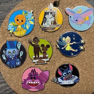 2023 Disney Parks Joey Chou Collection Mystery Pin Set